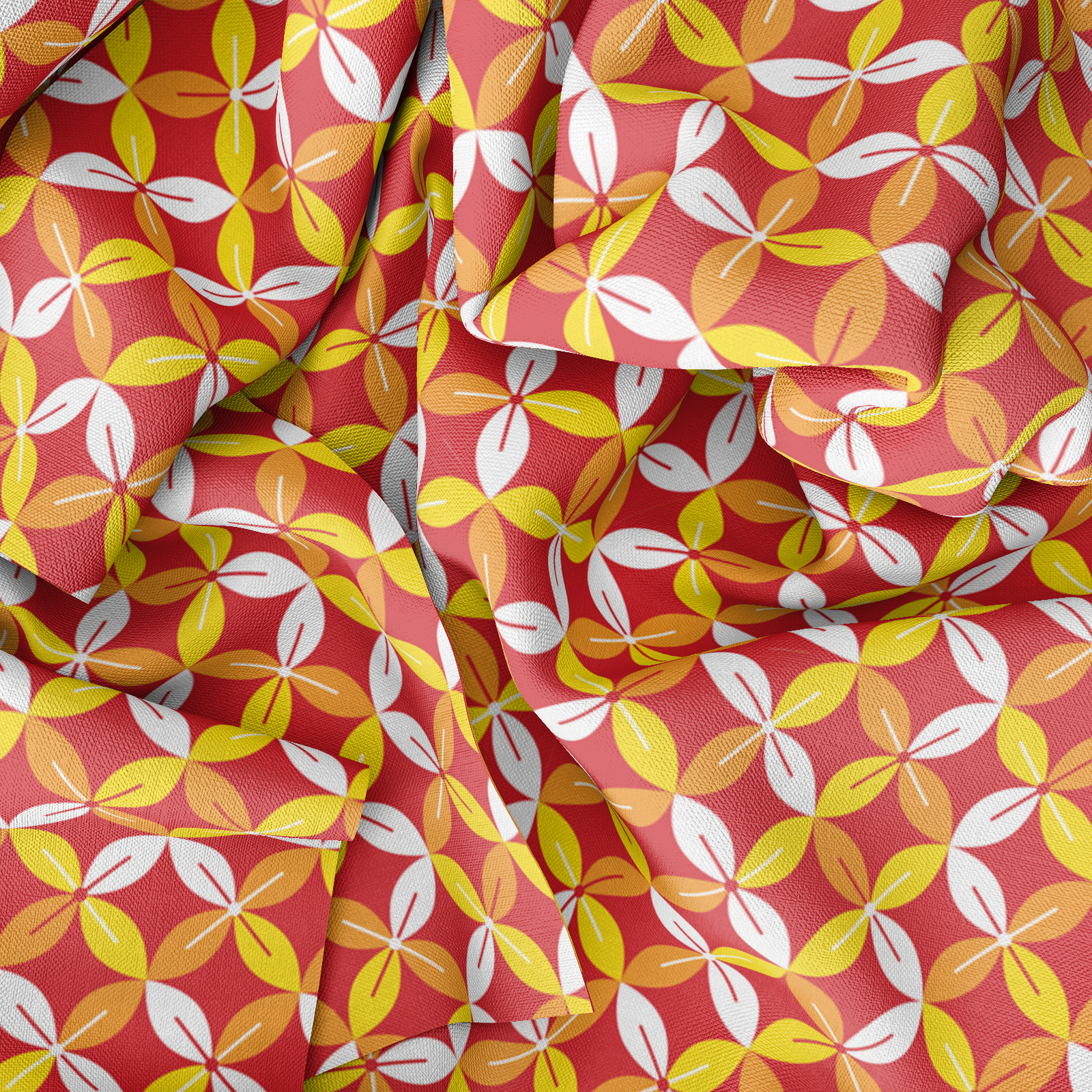 Retro pattern fabric